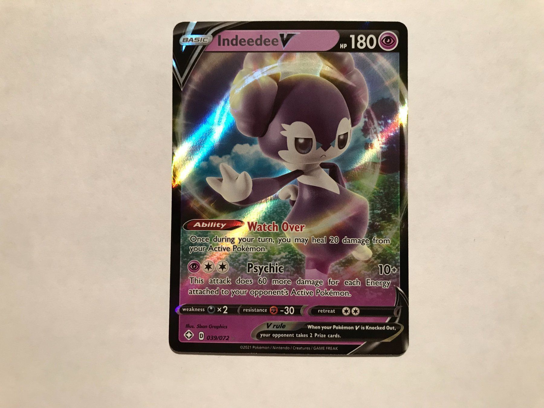 Pokémon Sammelbilder & Trading cards: Indeedee V EN – Gebraucht aus Hagendorn von Pokecollectorch 1
