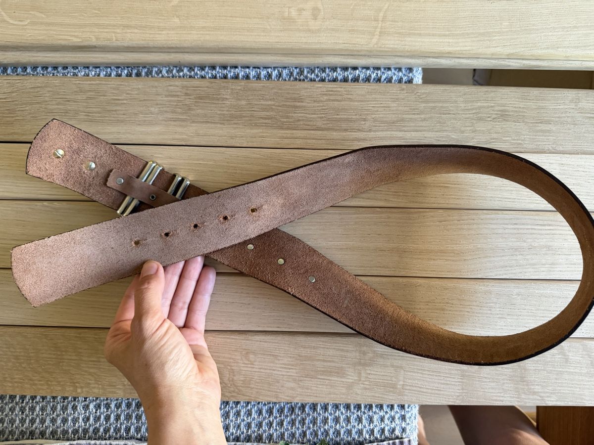 Cinture: Leather Belt Brown Size 85 Made in Spain – Usato da Corsier GE venduto da Karol_save_planet 4