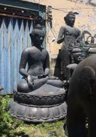 Skulptur Bronze Buddha Statue Feng Shui Gartendekoration