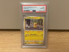 2022 Pokemon Japanese Pikachu C Pokemon Go #027 PSA 10