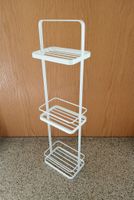 Kompaktes Badregal Regal Metall in Weiss 67 cm