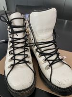 Kandahar Winterstiefel Leder weiss Grösse 5 gebraucht
