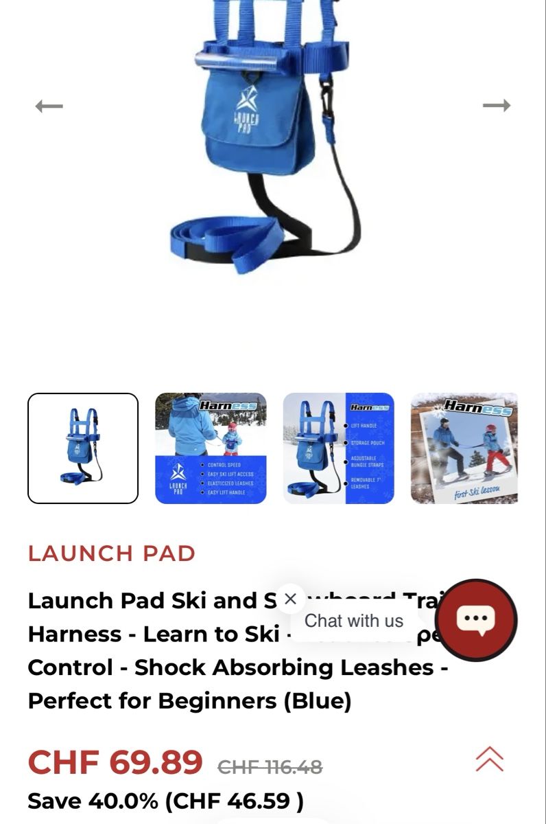 Sci: Neuwertig: Launch Pad Ski-Gurt Lernhilfe Kinder – Usato da Ennetbaden venduto da Section_H 6