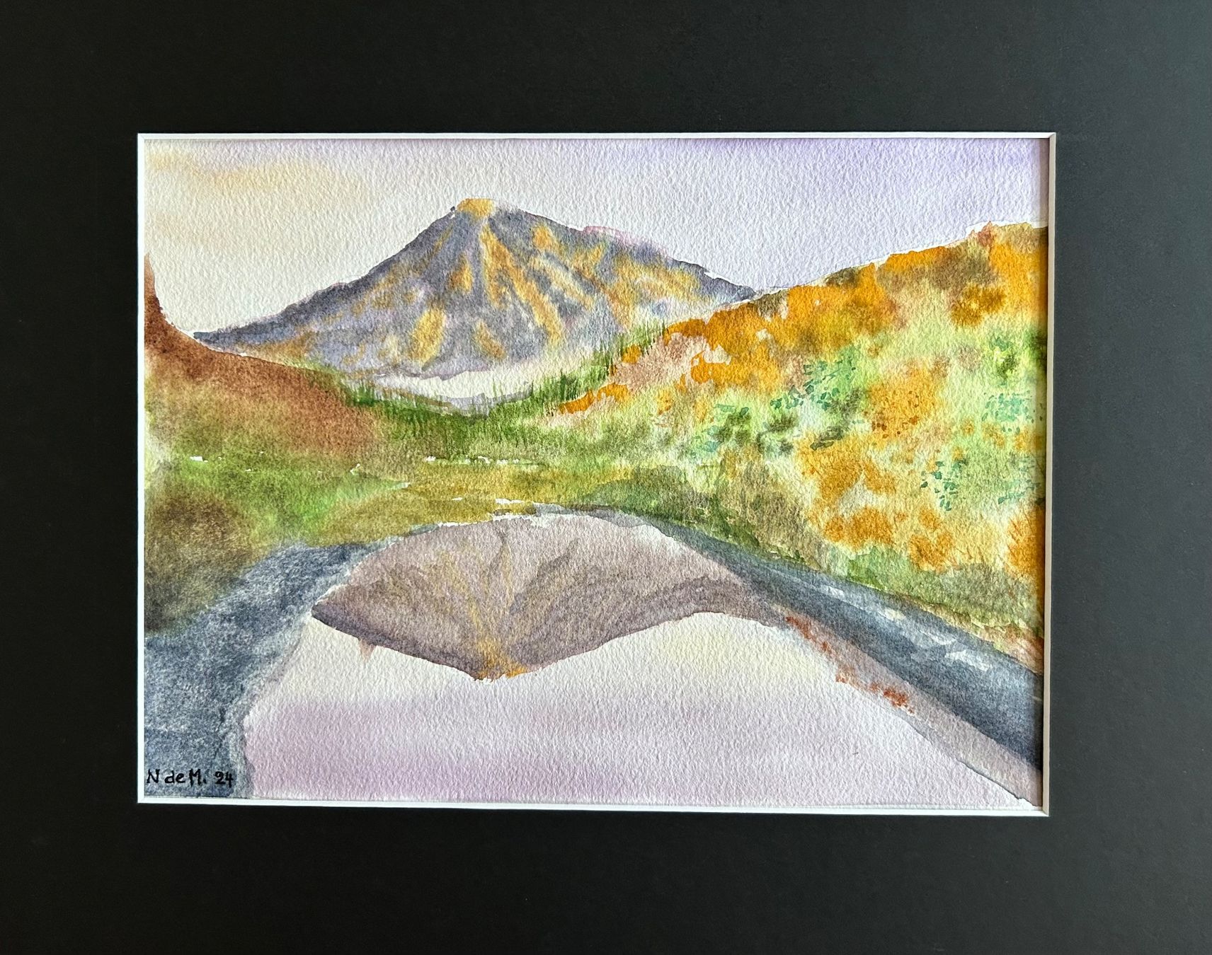 Gemälde: Aquarelle originale «Reflet » – Neu (gemäss Beschreibung) aus La Tour-de-Peilz von Cole1814 1