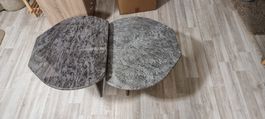 Table basse vintage en pierre naturelle,(gigogne)