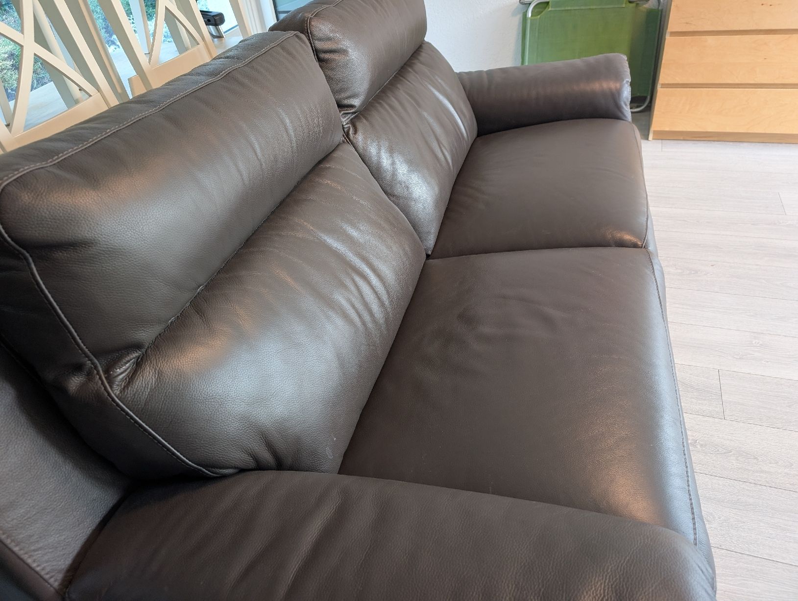 Conforama Divani: 2.5er + 1er Leder Sofa mit Relax Funktion – Usato da Rebstein venduto da pauldainty 8
