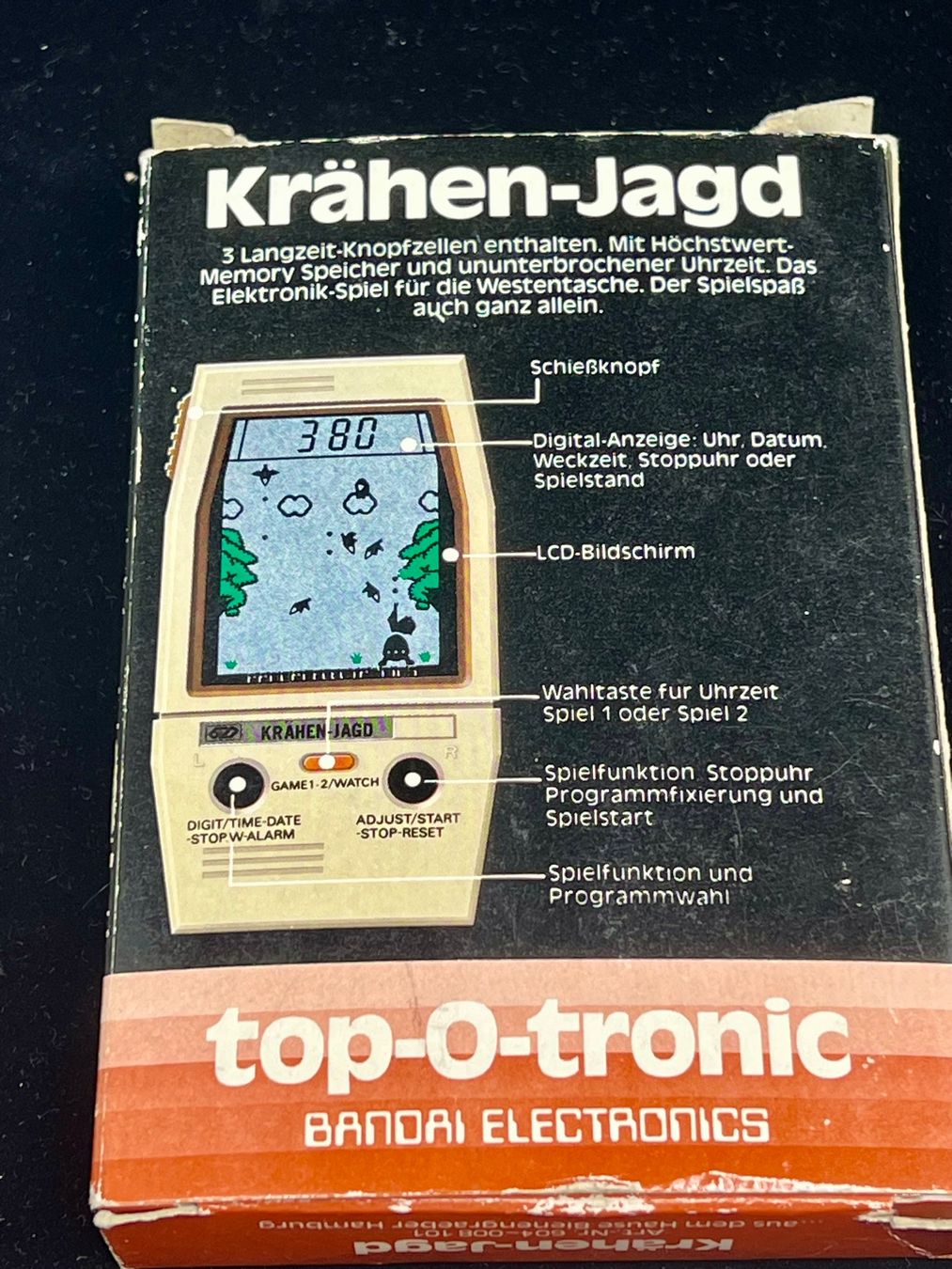 Bandai Console: Bandai Electronics Top-O-tronic  Krähenjagd – Usato da Sion venduto da ROBY_ROBY_ROBY 4