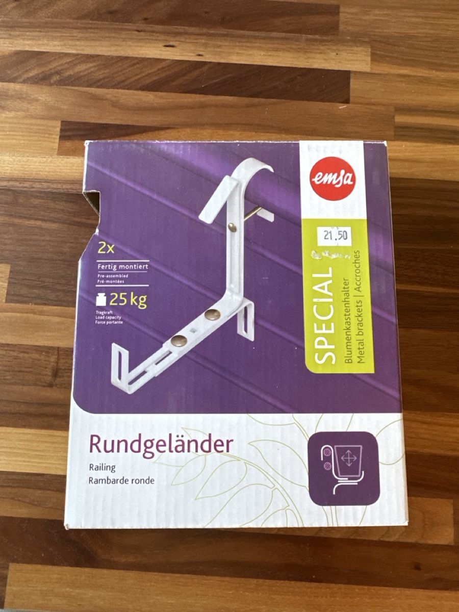 Eisenwaren: Blumenkastenhalter – Neu und originalverpackt aus Schnottwil von mic_d27v