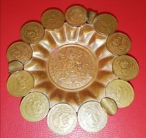 Aschenbecher aus mexikanischen Centavos - seltenes Fundstück