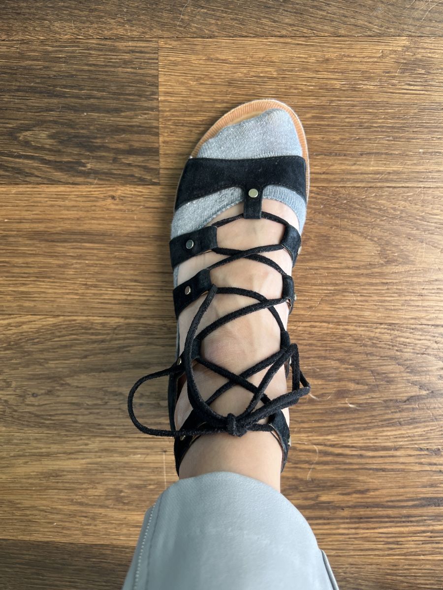Scarpe da donna: Sandalen Swartz Wildleder  Gr.38 – Usato da HORGEN venduto da vladibarca10 6