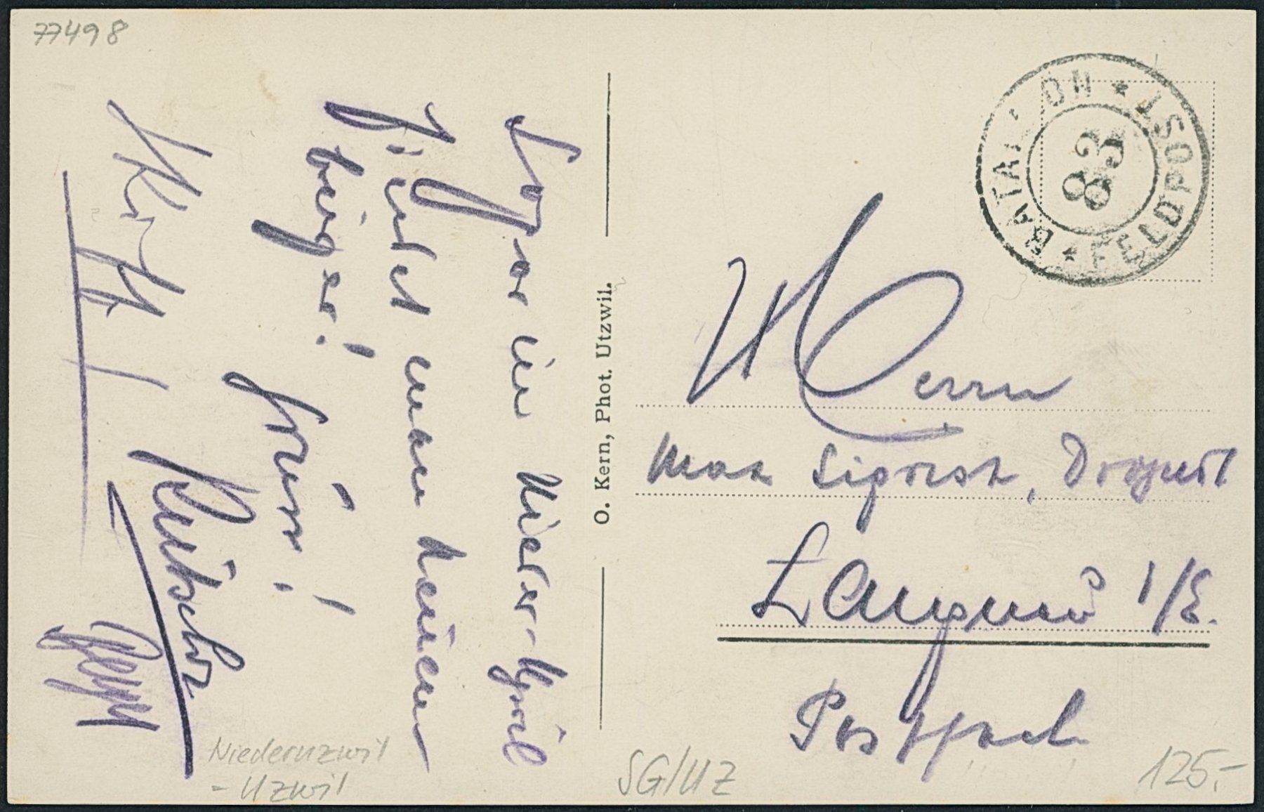 Cartoline postali: SG Niederuzwil - Uzwil – Usato da Schindellegi venduto da stationary 1