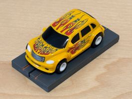 AFX Racing PT Cruiser gelb "Yellow Flames" mit BDR-Chassis