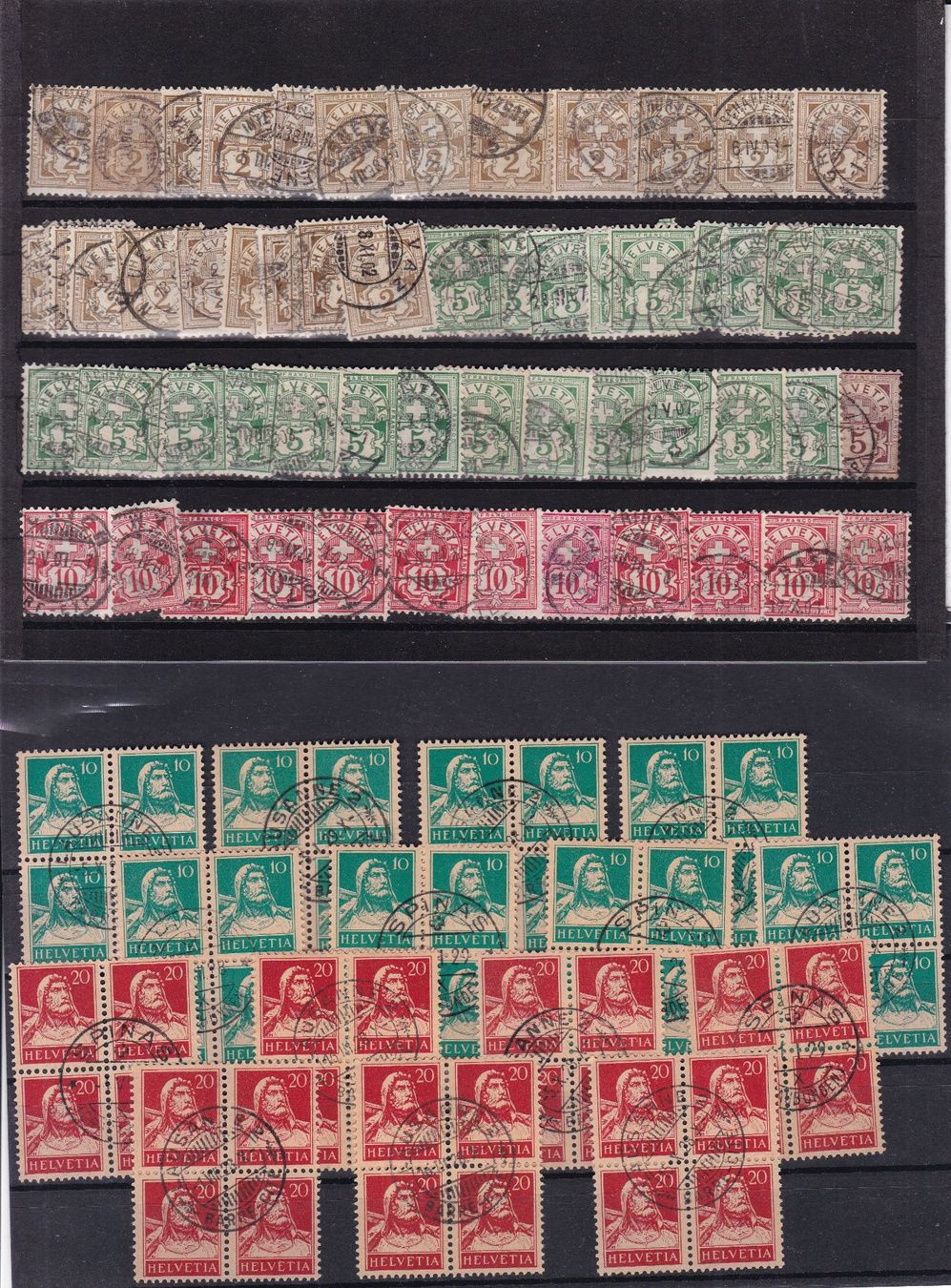 Tutti i francobolli: CH Briefmarken-Steckkarten, bunt gemischt – Usato da Münchwilen AG venduto da Nesar