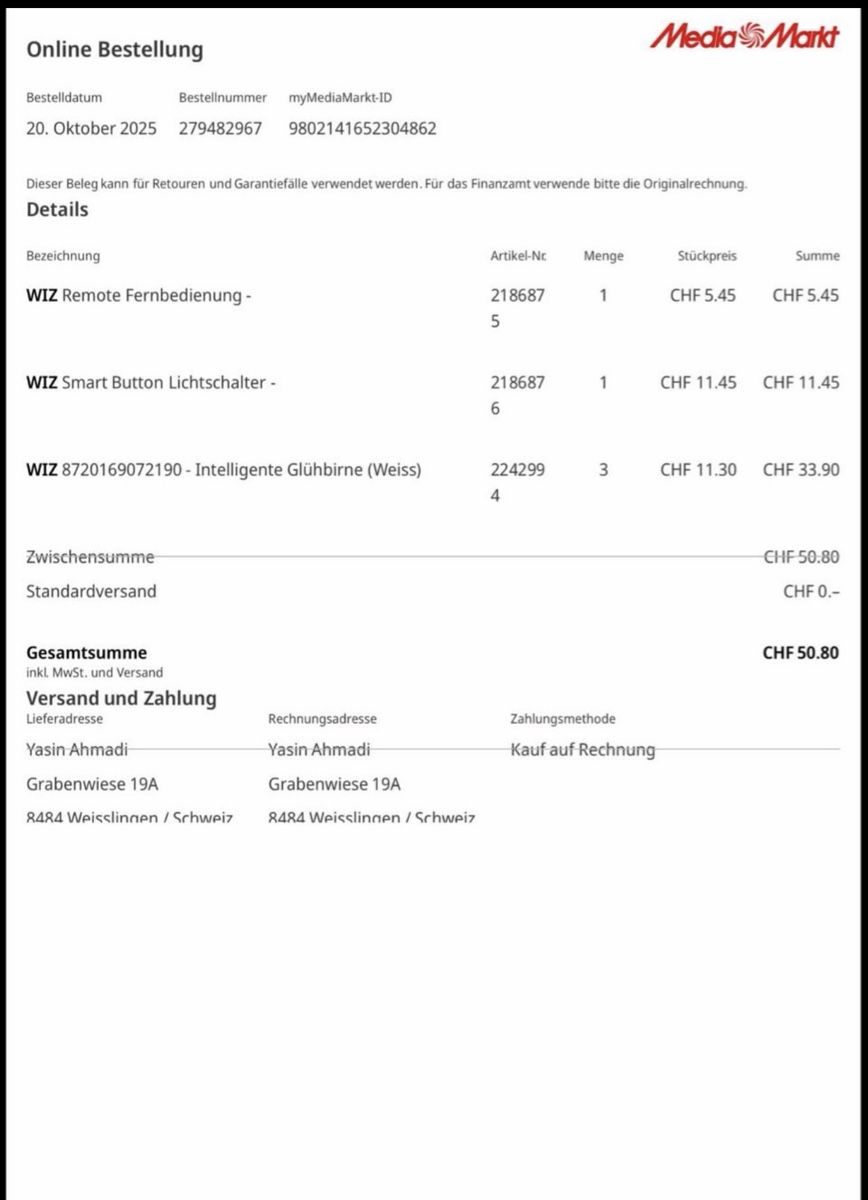 Lampade: WIZ Smart Lighting Komplettset – Nuovo (secondo la descrizione) da Weisslingen venduto da ahm_k2fz 7