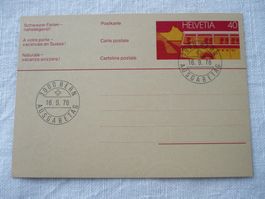 1976 Postkarte 40 Rp. ET