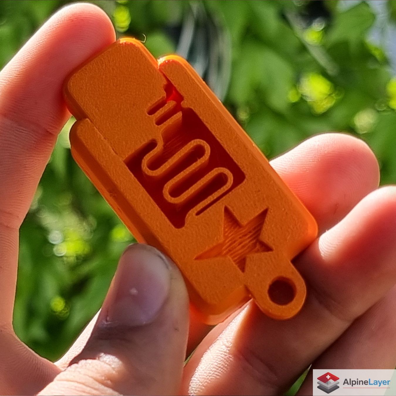 Giochi: Antistress Button Click Fidget Toy 3D Printed Orange – Nuovo (secondo la descrizione) da Losone venduto da AlpineLayer 1