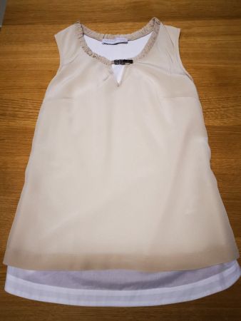 €420 haut soie perles coton FABIANA FILIPPI XS