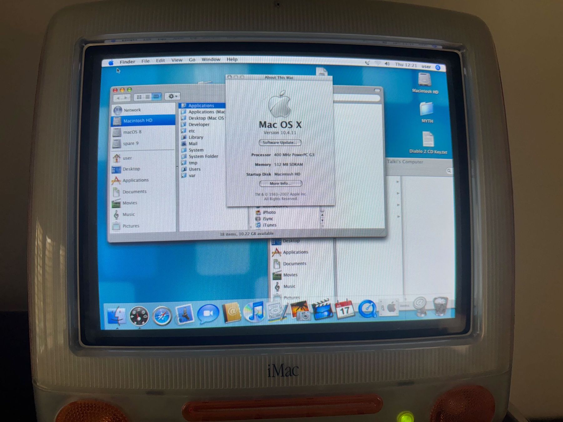 Apple PC: iMac G3 Tangerine DVD + US Keyboard & Mouse – Usato da Zürich venduto da hvendelbo 2
