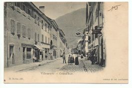 VILLENEUVE Grand' Rue animée