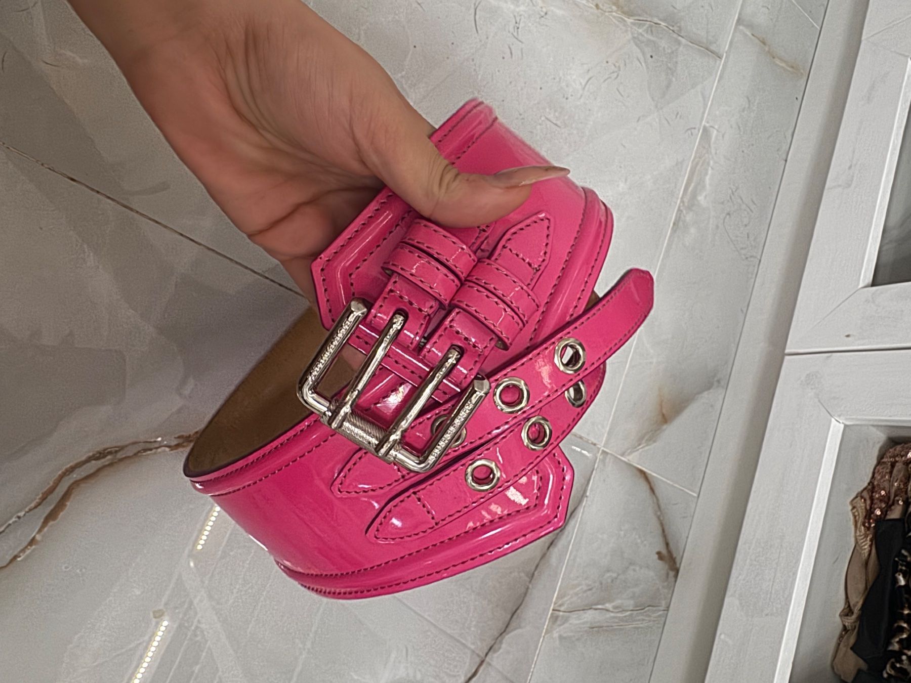 Burberry Cinture: Pinker Burberry Gürtel – Usato da Effretikon venduto da SundF