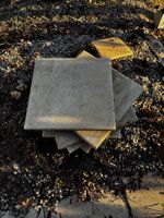 Gartenplatten quadratisch akzeptabler Zustand pro Stück
