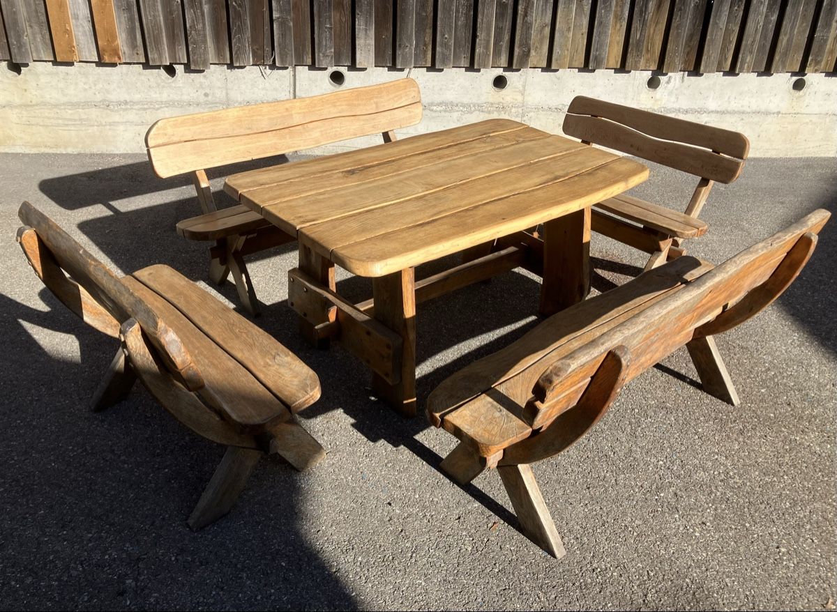 Set di tavolo e panche: Sitzgarnitur aus Eiche (5 Teilig) – Usato da Wetzikon ZH venduto da M.H88 1