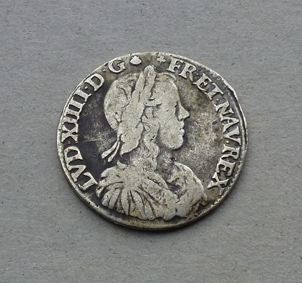 Tutti le monete: Frankreich ++ 1/2 Ecu 1654 – Usato da Walkringen venduto da Casablanca777 1