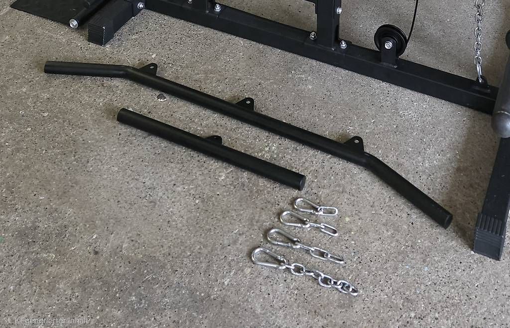 Hometrainer: Latzug plus 2 griffe & 50 mm adapter – Gebraucht aus Schaffhausen von moruk1980 1