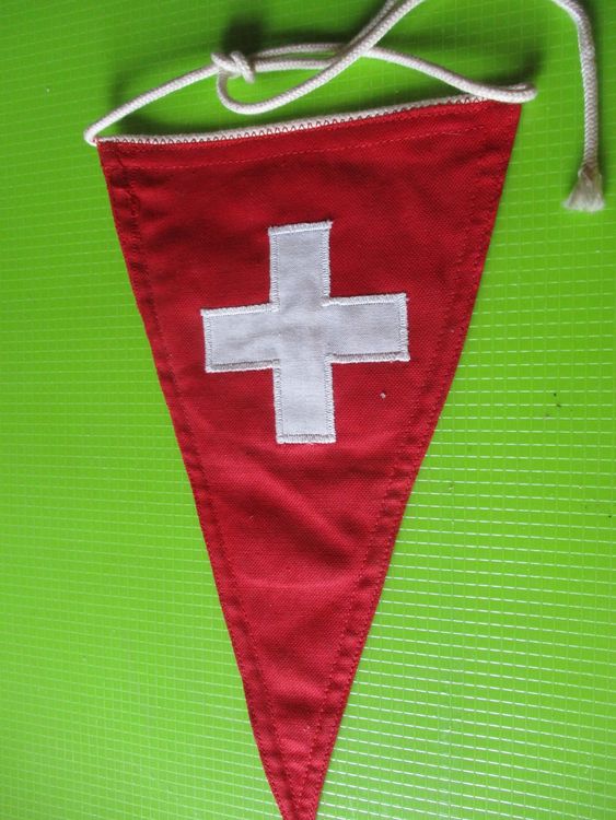 Fahnen: ACS / Schweiz   WIMPEL  ca. 24 cm – Gebraucht aus Ottikon Gossau ZH von hokuspokus 4