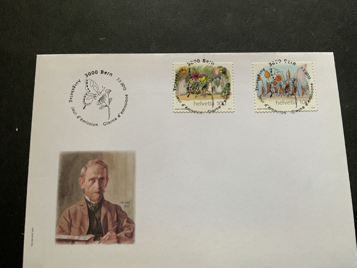 Tutti i francobolli: 2013 150 GEBURTSTAG ERNST KREIDOLF FDC EINWANDFREI  – Usato da Beinwil am See venduto da Ricri