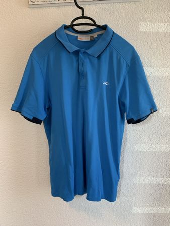 KJUS Poloshirt Herren Grösse M blau guter Zustand