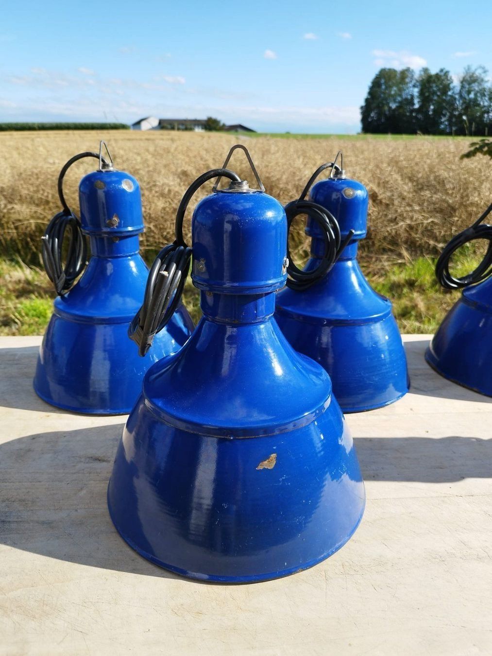 Lampadari & plafoniere: KE400 Emaille Hänge,- Decken-,Tulpen-, Industrielampe – Usato da kraiburg am inn venduto da Vintage-Living 4