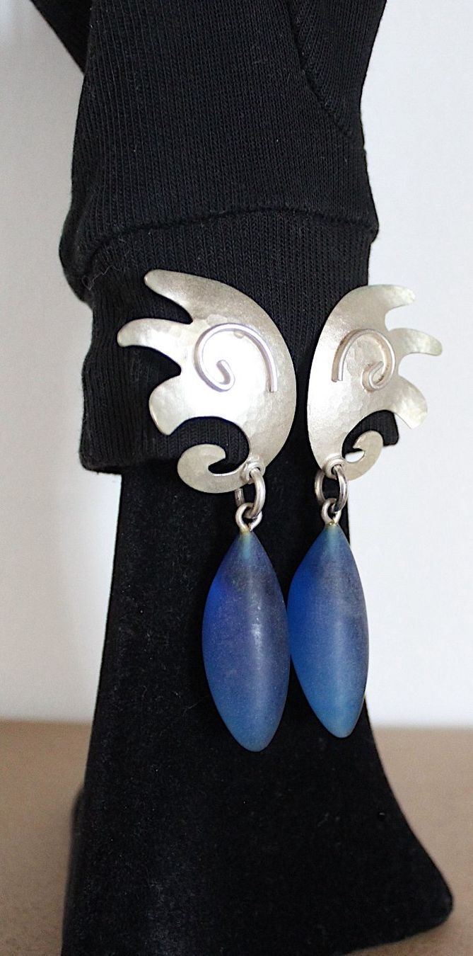 Orecchini pendenti & Orecchini a lobo: Vintage Ohrhänger, Länge ca.8.3 cm. – Usato da Locarno venduto da madame-tus-sauds 1