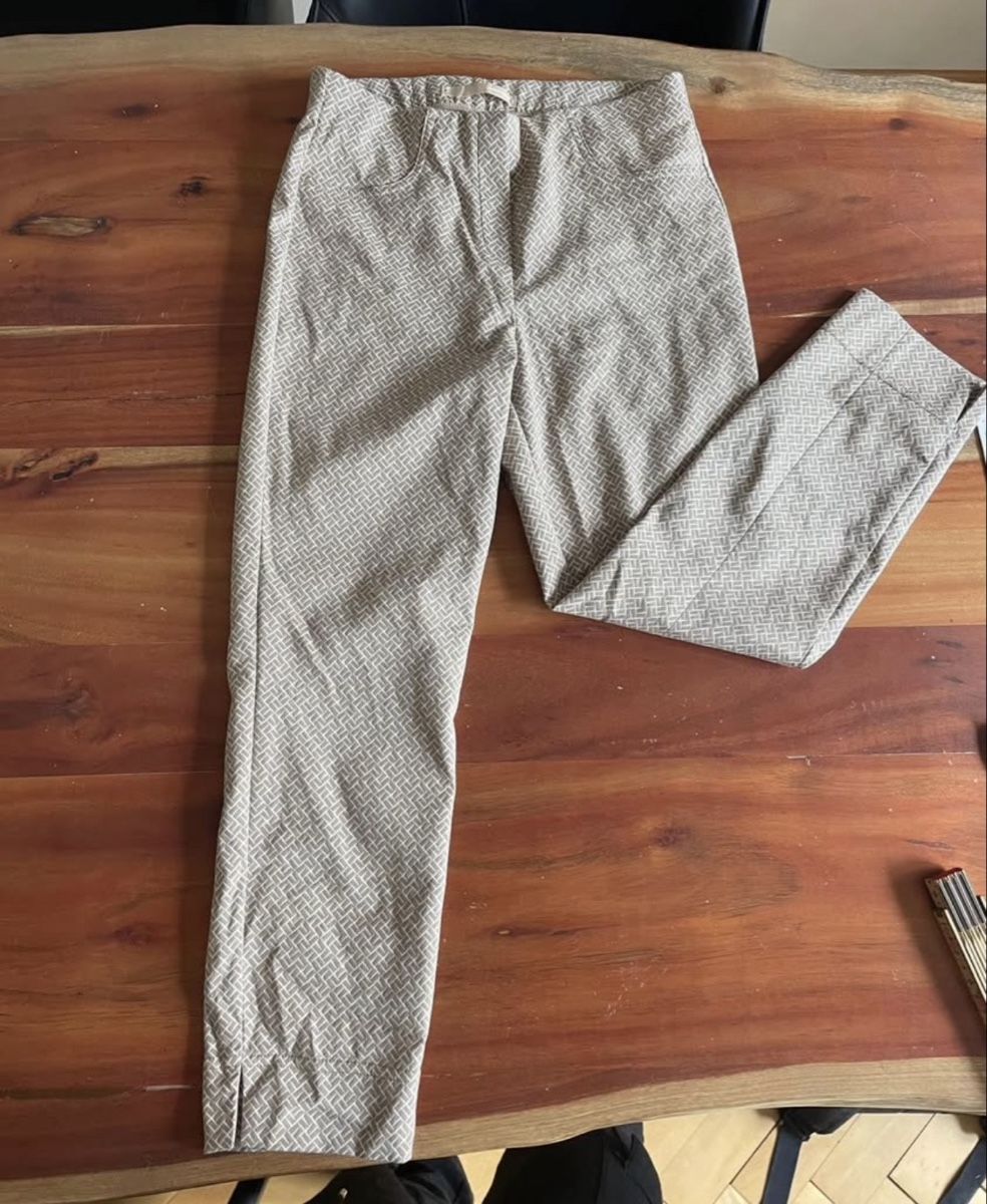 Pantaloni: Damen Stoffhose gemustert beige gebraucht – Usato da St. Gallen venduto da giu_5xcq 2