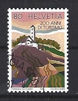 Tutti i francobolli: 1987 - Kirche San Carlo, Negrentino – Usato da Schaffhausen venduto da poststamp