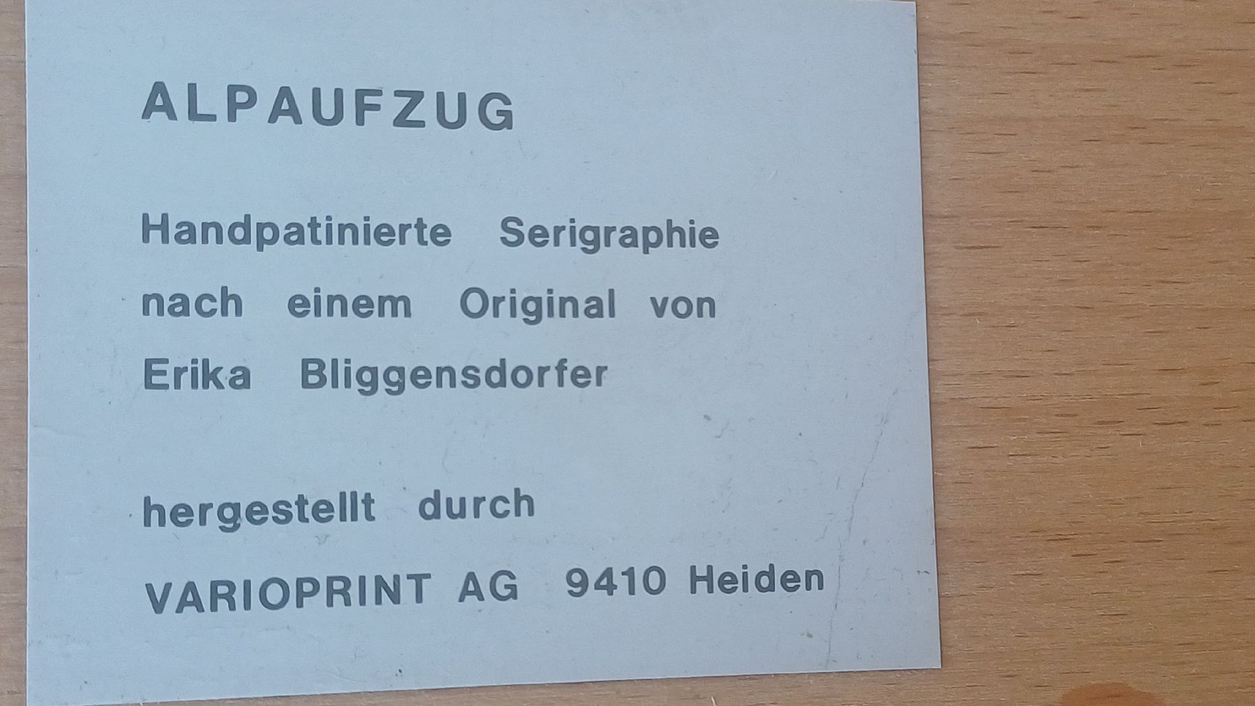 Poster & Bilder: Appenzeller Aipaufzug – Gebraucht aus Flawil von Naphtali 6