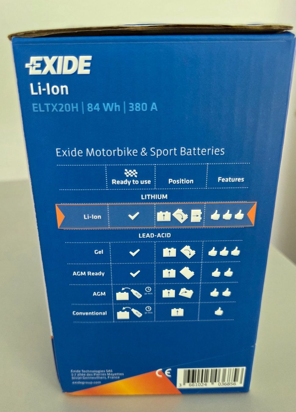 Batterie: EXIDE Li-Ion Motorradbatterie ELTX20H – Nuovo e nell'imballaggio originale da Ittigen venduto da bluesboy_66 2