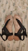 Schwarze Römersandalen, Grösse 41, Echtleder, Top Zustand!