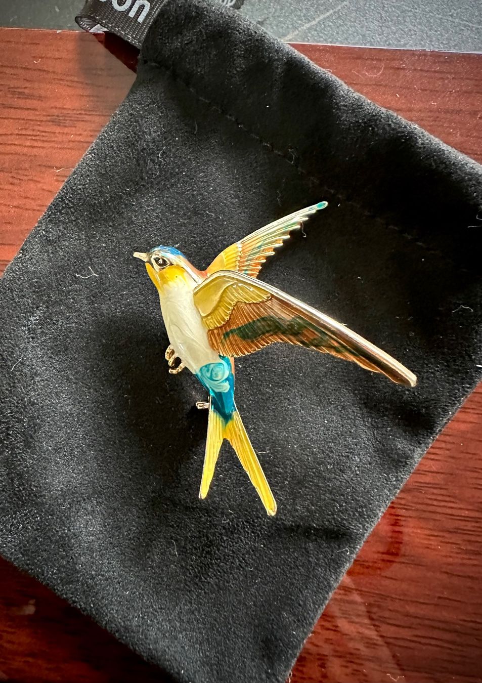 Spille & Fermagli: EMAILLE KOLIBRI-BROSCHE – Usato da Zug venduto da ale_8khf