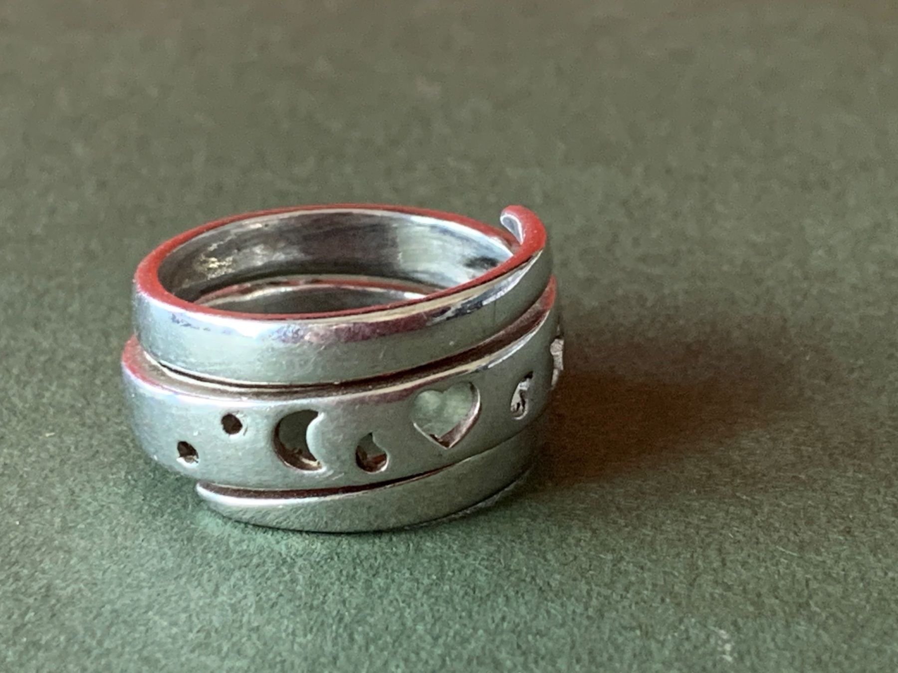 Anelli: Silberring Herz und Mond (54) – Usato da Laufen venduto da Bellebellezza 3