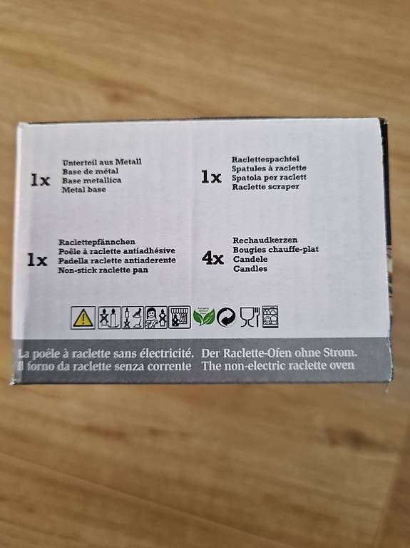 Komplettküchen: Raclette mit Rechaudkerze – Neu und originalverpackt aus Rickenbach b. Wil von steinsel 1