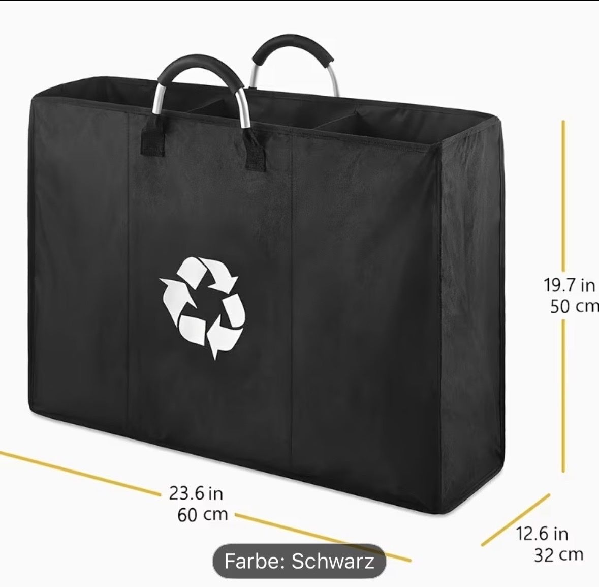 Cestini per rifiuti: Praktisch: Recycling-Trenner Tasche schwarz – Nuovo (secondo la descrizione) da Rothrist venduto da 7Engelslocken 1