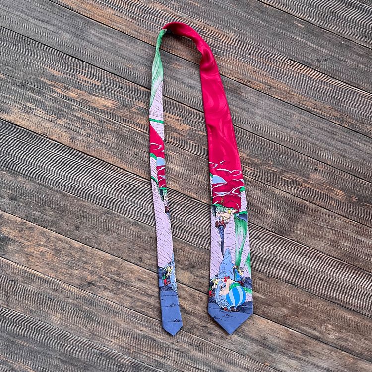 Vintage Krawatte Mit Abstraktem Muster - Schmale Herrenkrawatte Für Hochzeit & Business