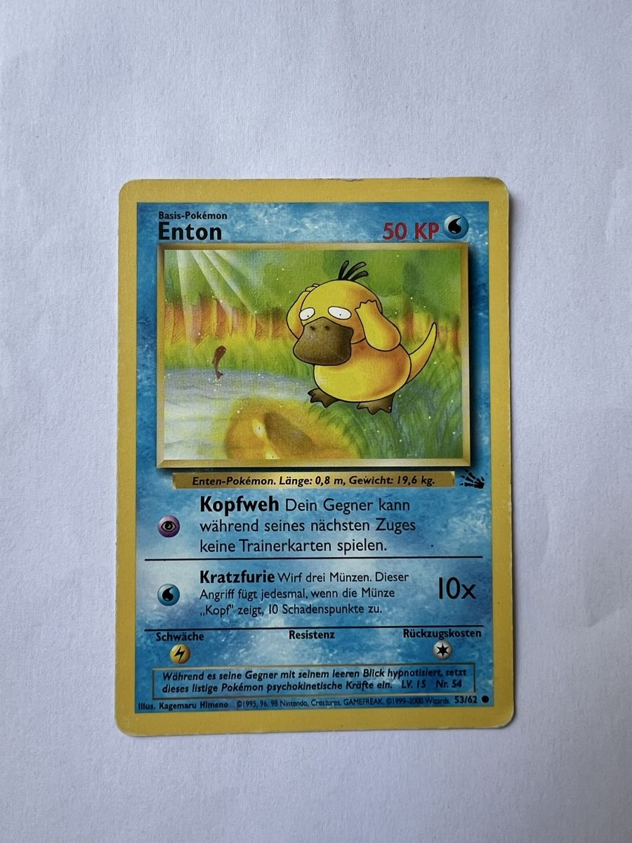 Pokémon Cartes à collectionner: Pokemonkarte Enton Fossil – D'occasion à Willisau par Neiro77