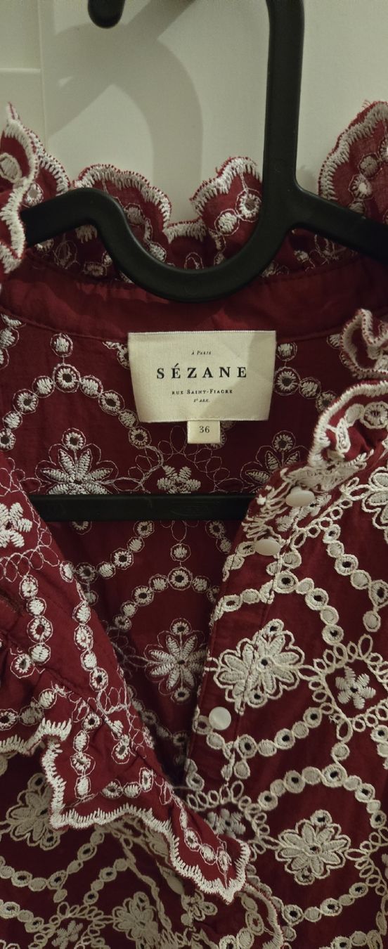 Sezane Camicette: Sezane Bluse Gr 36 Rot Neuwertig – Nuovo (secondo la descrizione) da Basel venduto da 056rm 3