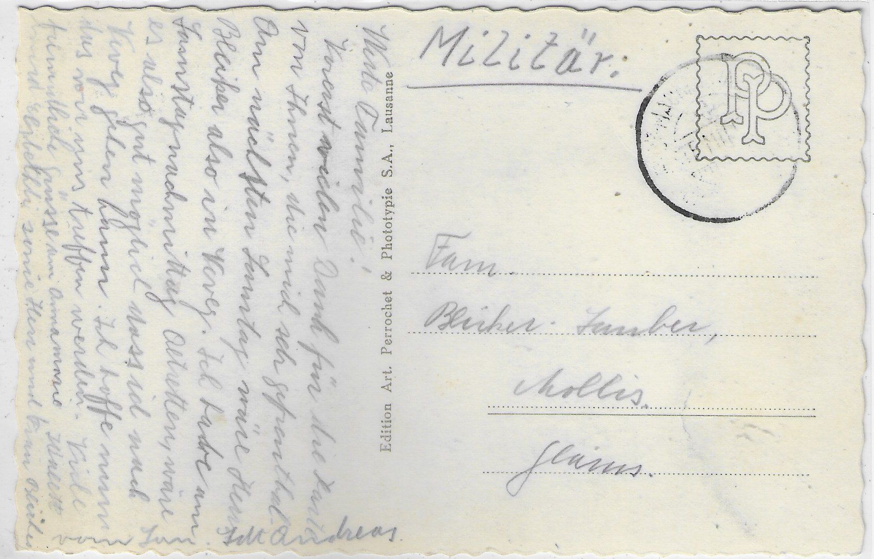 Cartoline postali: St. Maurice - Le pont du Rhone – Usato da Ettingen venduto da Kartenplanet 1