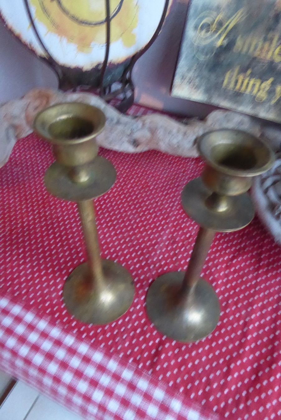 Kerzenständer: 2 schöne Messing Kerzenständer – Gebraucht aus Sargans von Benziner 1