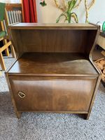 Antiker Nachttisch Holz, restaurierungsbedürftig