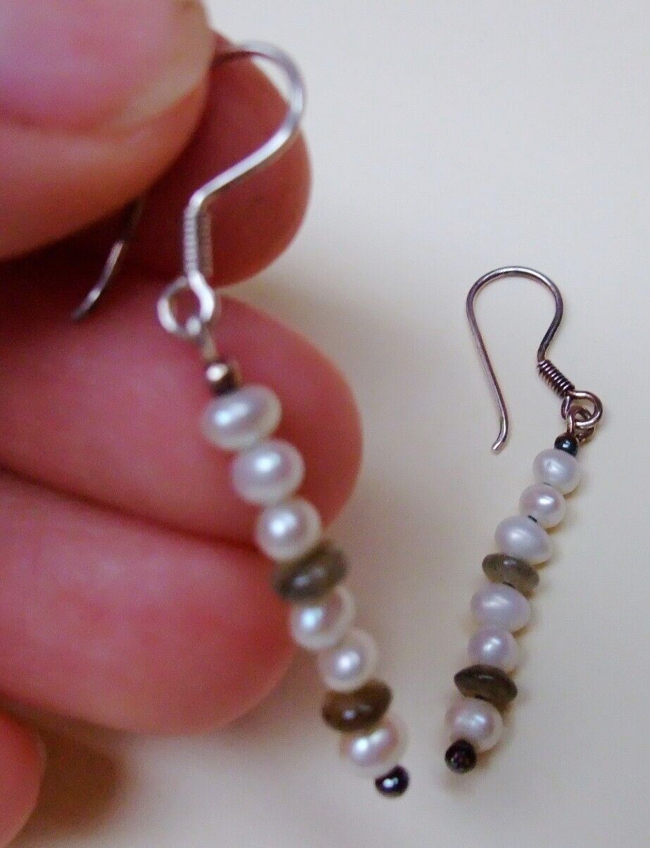 Ohrringe & -stecker: Schöne Ohrringe, Perlen Labradorite Silber 925 - alles echt – Neu (gemäss Beschreibung) aus Basel von ivoli 1