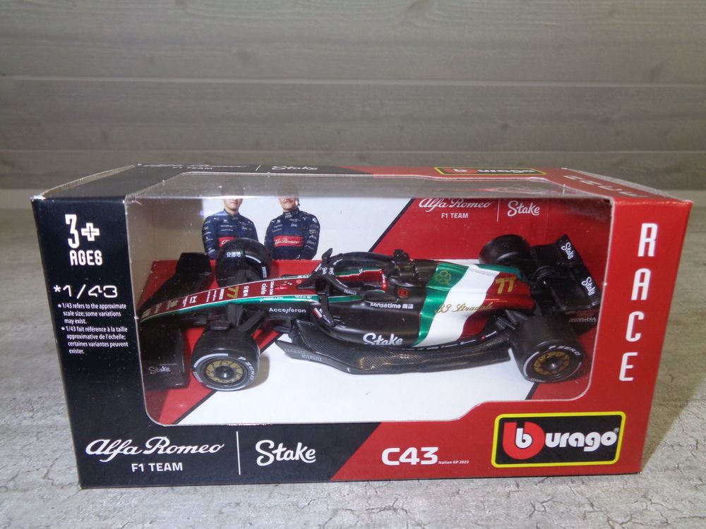 ALFA ROMEO F1 C43 TEAM STAKE 77 VALTTERI BOTTAS 2023 (BOITAGE SOUPLE